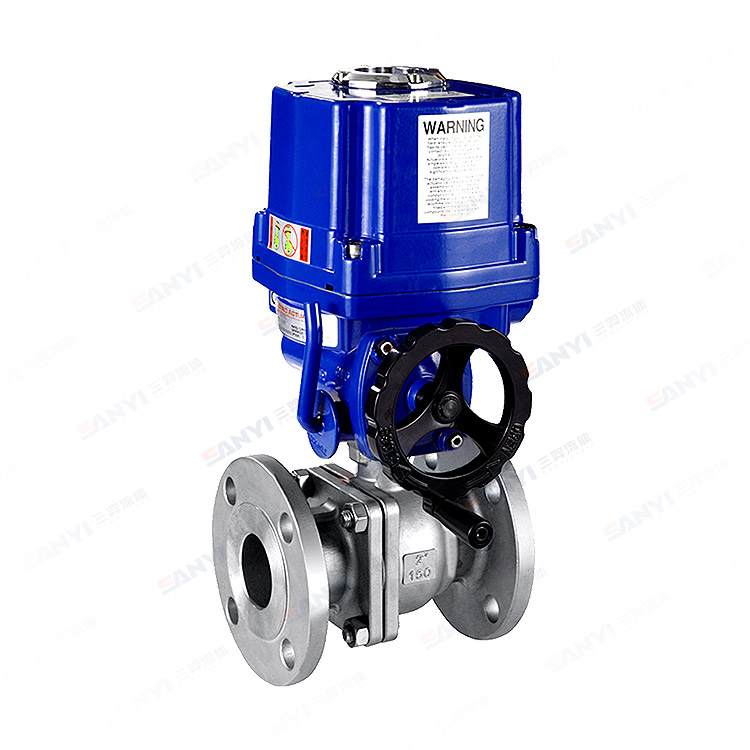 Electric flanged ball valve