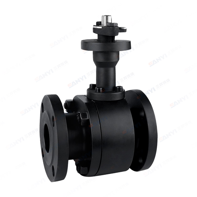 Forged steel two-piece flanged ball valve