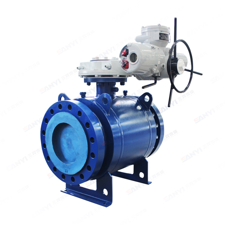 Electric forged steel flanged ball valve